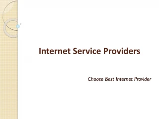 Internet Service Provider - slide 1