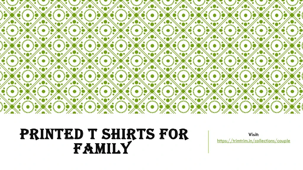 printed t shirts for family