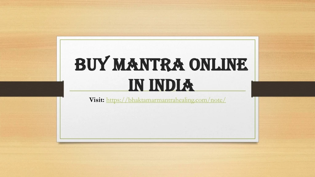 buy mantra online in india