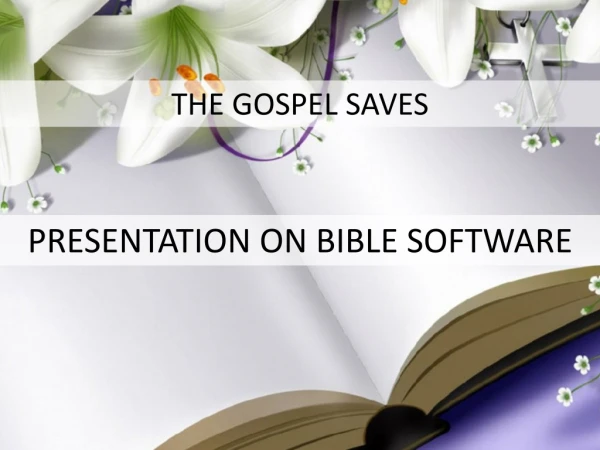 Presentation on Bible Software