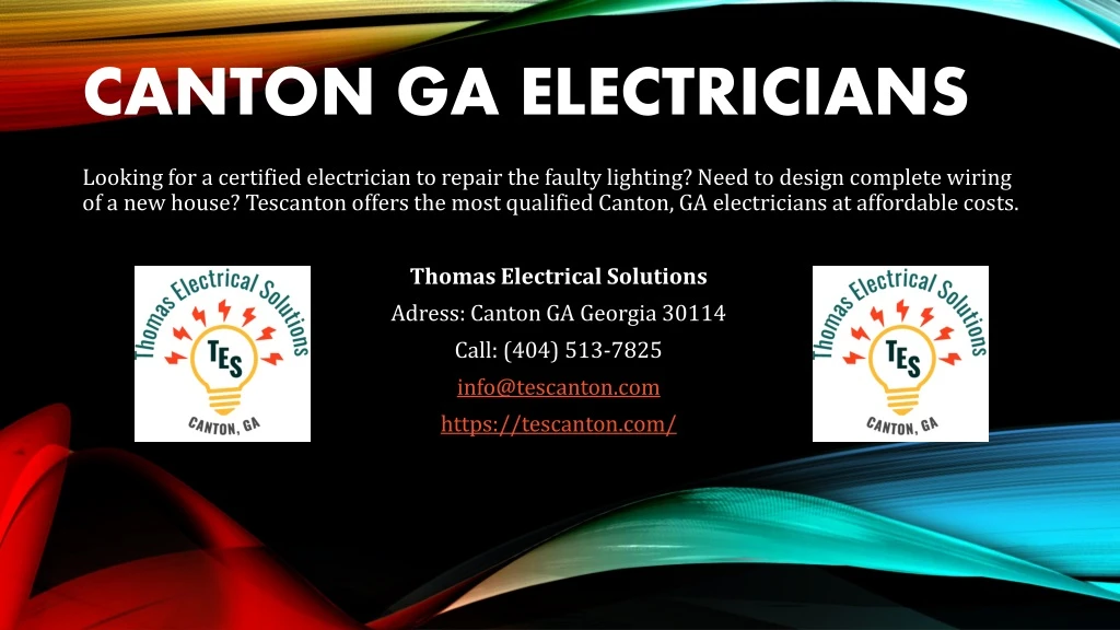 canton ga electricians