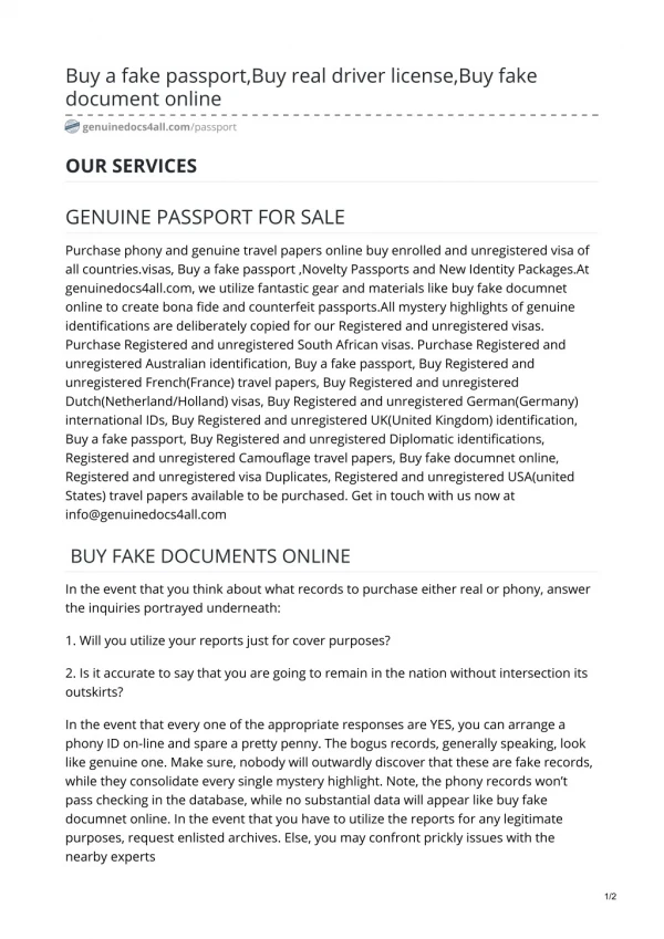 Buy quality biometric Passport, Buy real passport online, Buy fake ID card