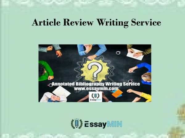 EssayMin Provides Professional Article Review Writing Service