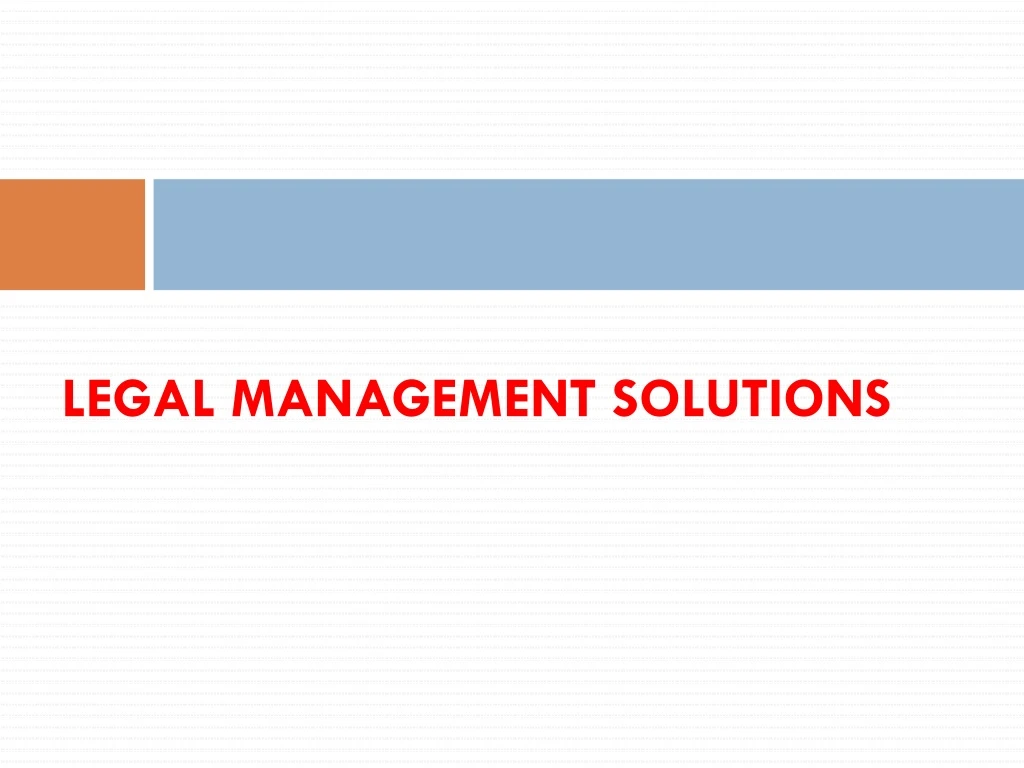 legal management solutions