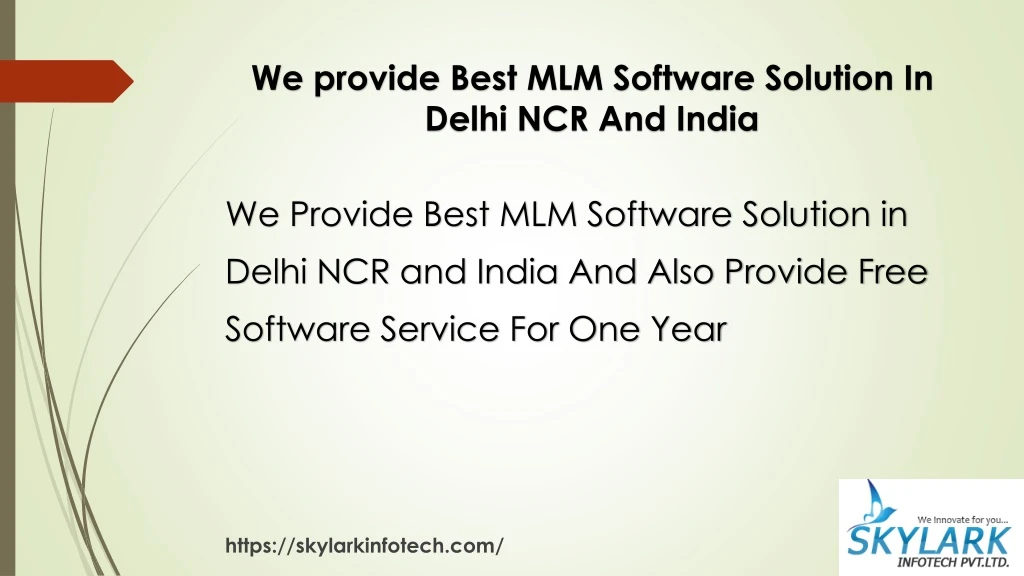 we provide best mlm software solution in delhi
