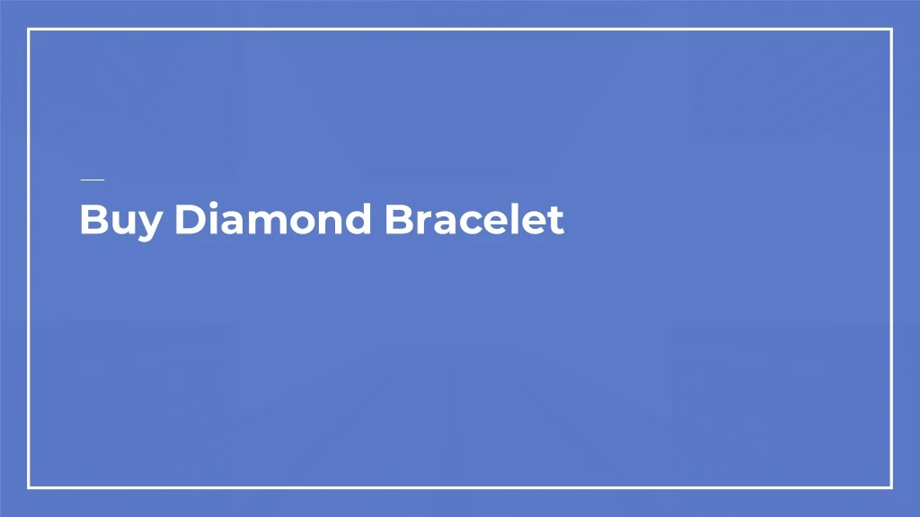 buy diamond bracelet
