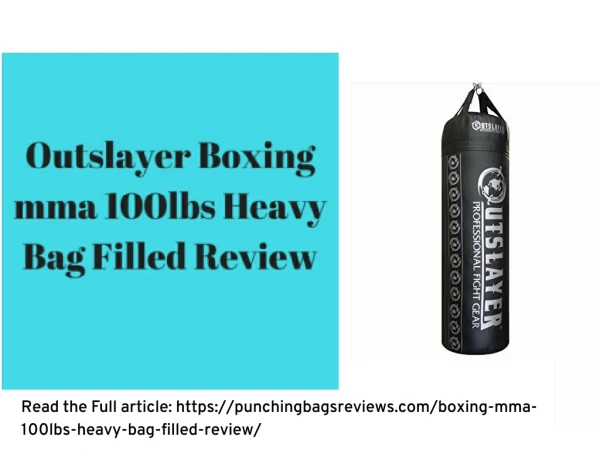 Boxing MMA 100lbs Heavy Bag Filled Review