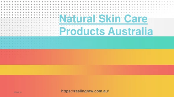 Natural Skin Care Products Australia