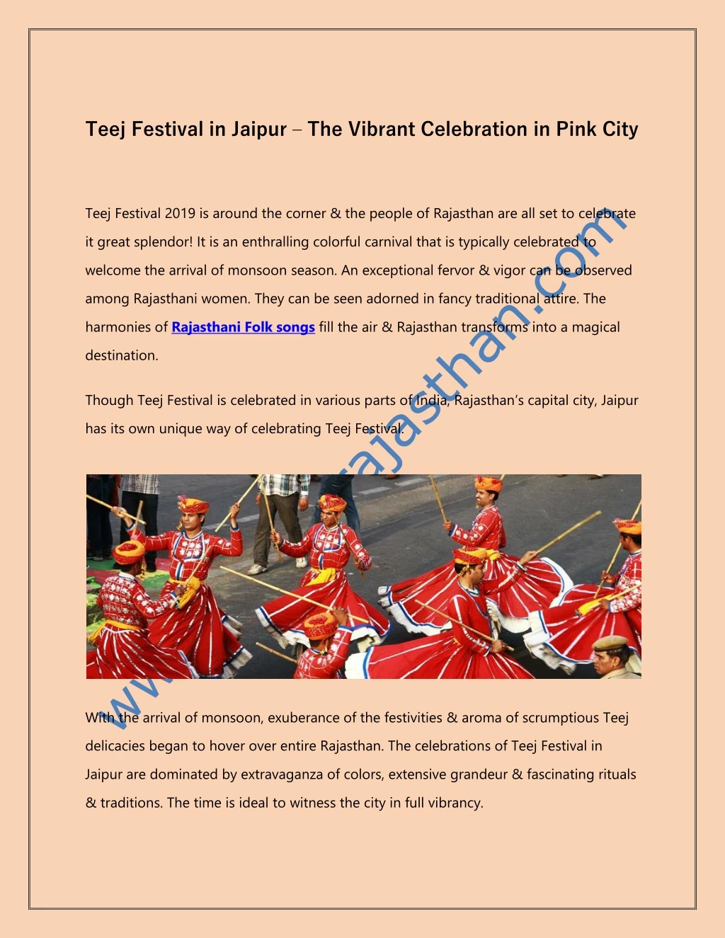 teej festival in jaipur the vibrant celebration