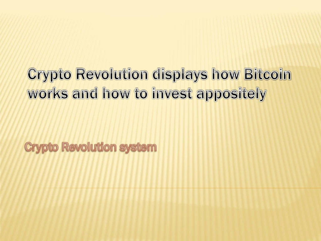crypto revolution system