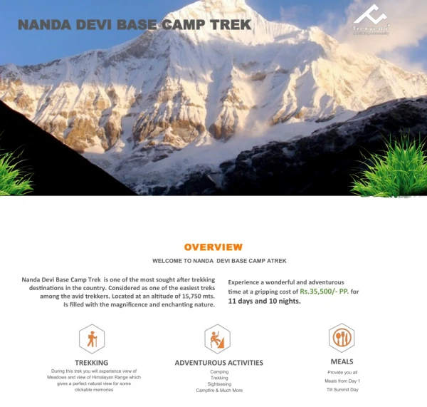 Nanda Devi base camp Trek