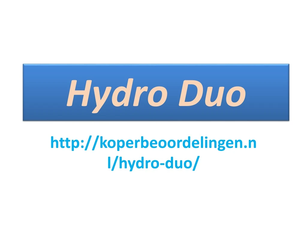 hydro duo