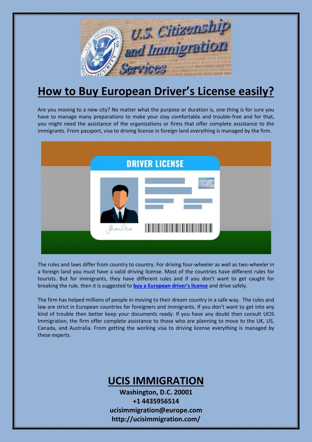 how to buy european driver s license easily