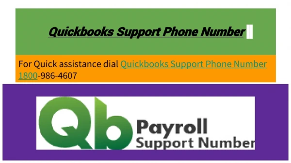 Quickbooks Support Phone Number 1800