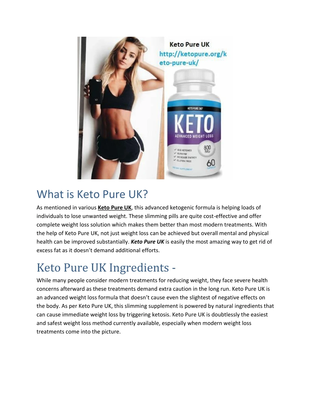 what is keto pure uk