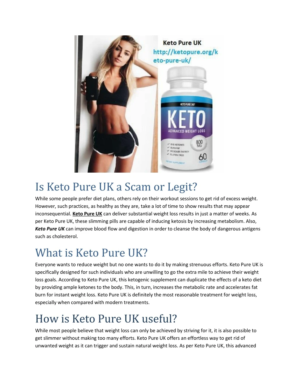 is keto pure uk a scam or legit