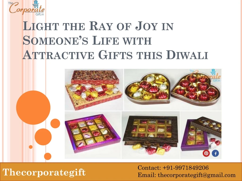 light the ray of joy in someone s life with attractive gifts this diwali