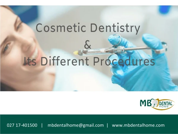 Cosmetic Dentistry and Its Different Procedures