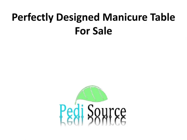 Perfectly Designed Manicure Table For Sale