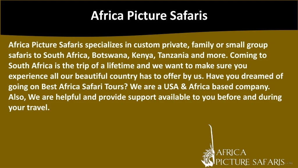 africa picture safaris