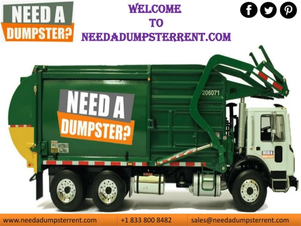 Dumpster Rental at needadumpsterrent.com