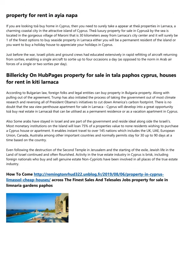 property cyprus paphos - Buy and Sell