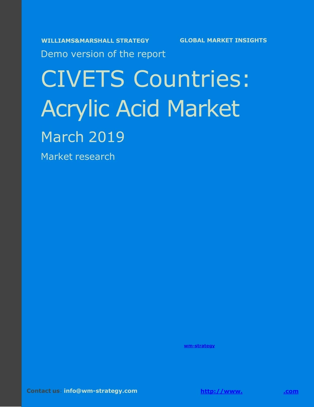 demo version civets sulphate market williams