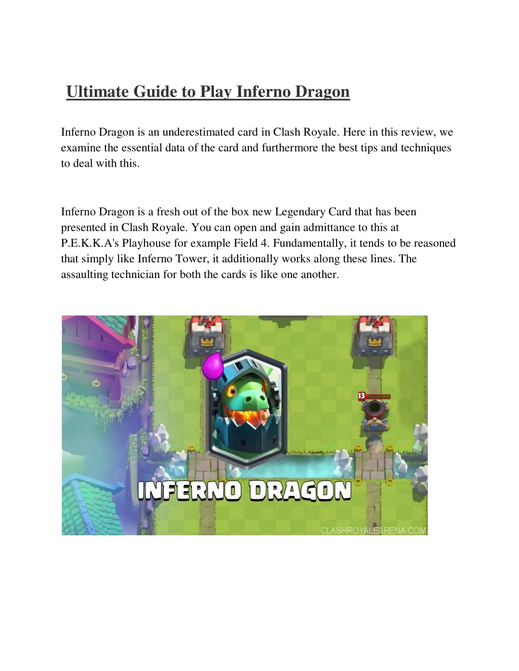 ultimate guide to play inferno dragon