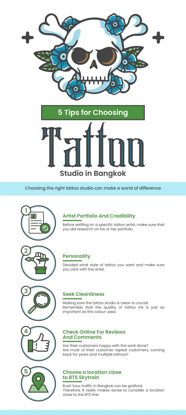 5 Tips for Choosing a Tattoo Studio in Bangkok