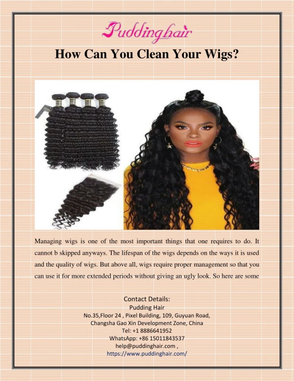 How Can You Clean Your Wigs?