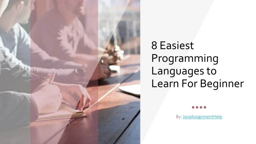 8 easiest programming languages to learn for beginner