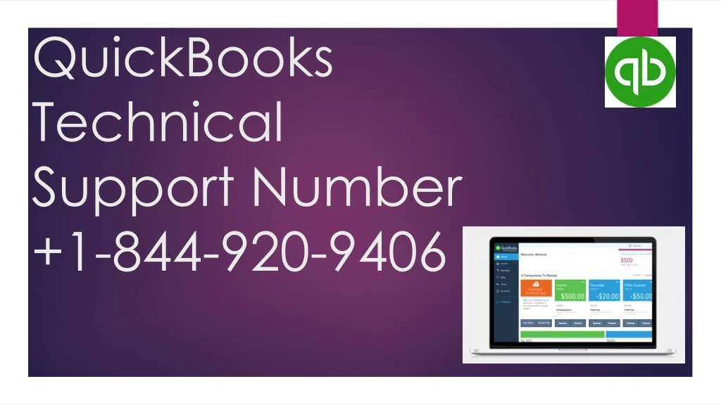 quickbooks technical support number 1 844 920 9406