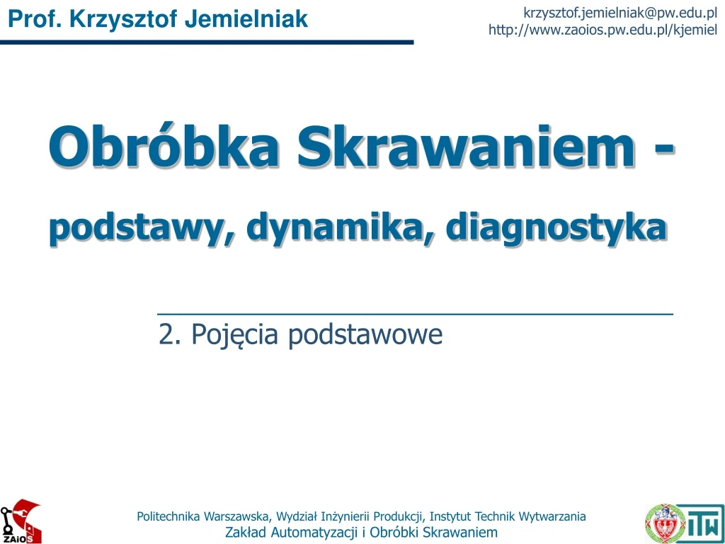 obr bka skrawaniem podstawy dynamika diagnostyka