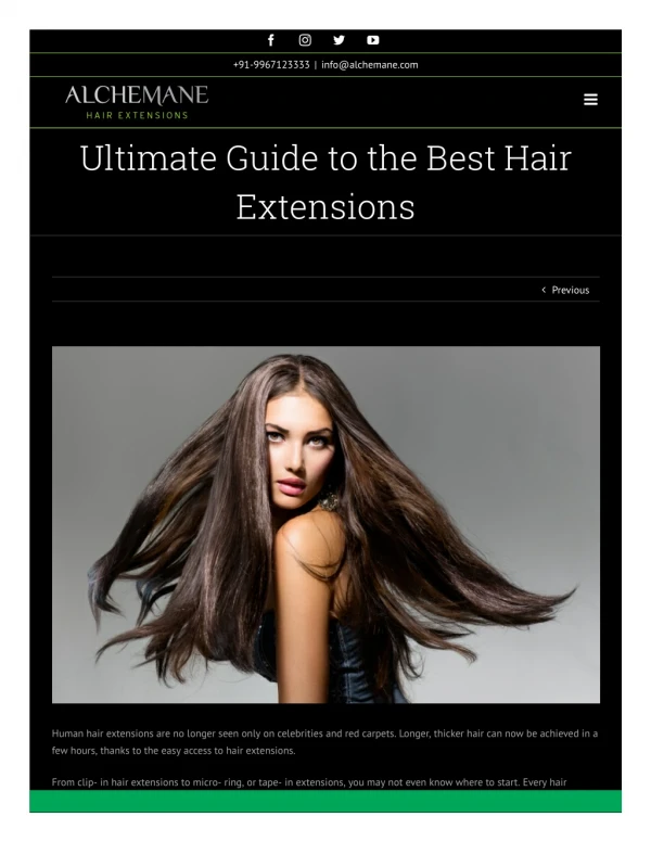 Ultimate Guide to the Best Hair Extensions
