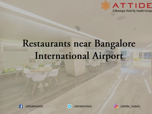 Restaurants in Bangalore International Airport