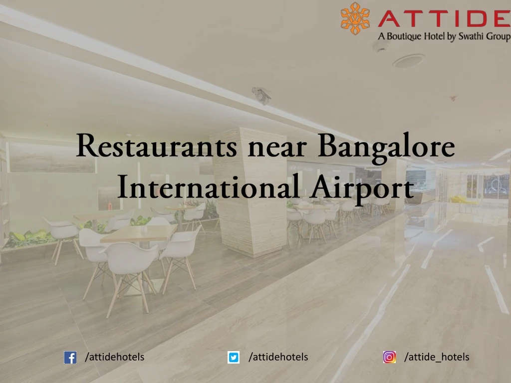restaurants near bangalore international airport