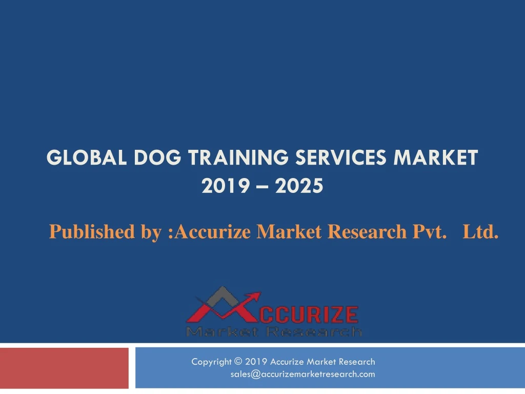 global dog training services market 2019 2025