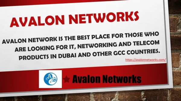 Network Accessories & Telecom Products In Dubai |Avalon Networks