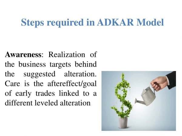 Steps required in ADKAR Model | Online Course | Udemy
