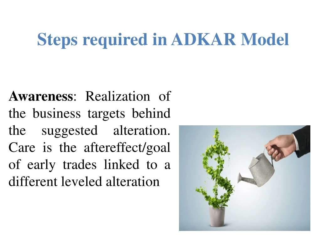 steps required in adkar model