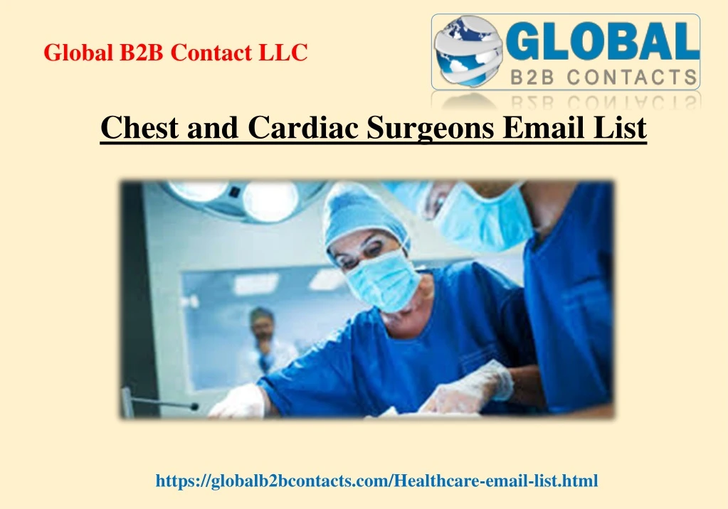 chest and cardiac surgeons email list