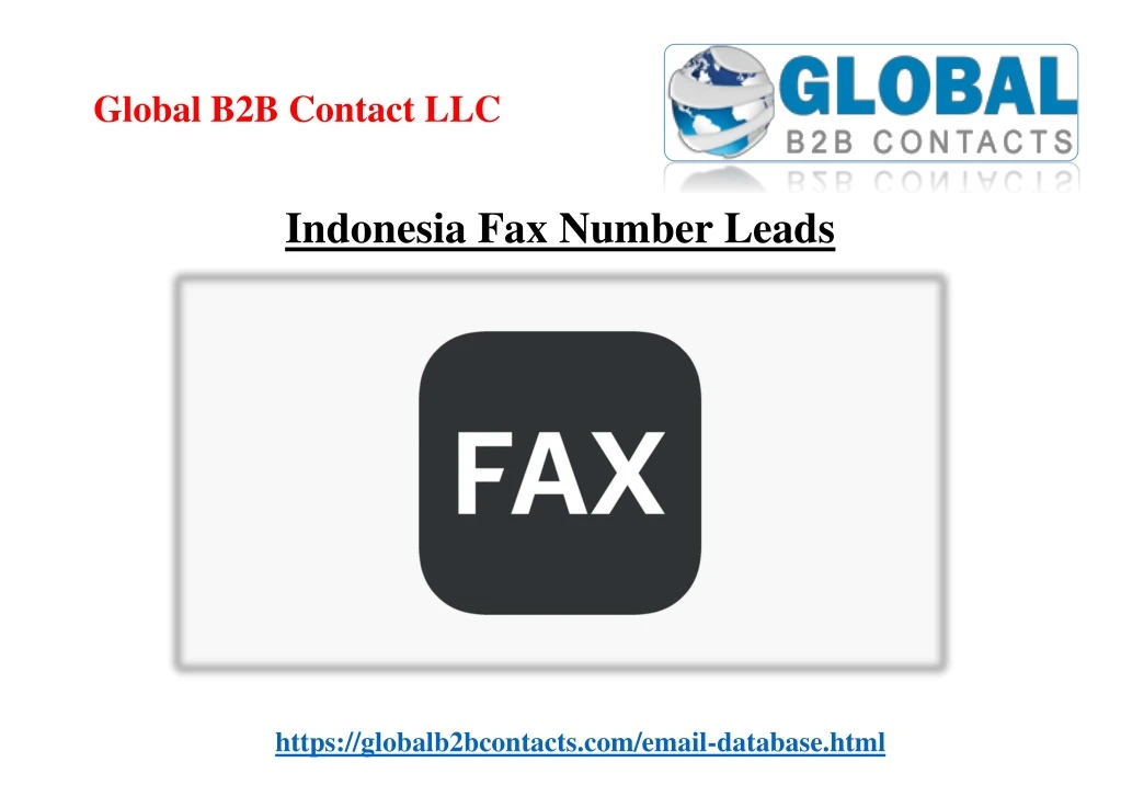 indonesia fax number leads