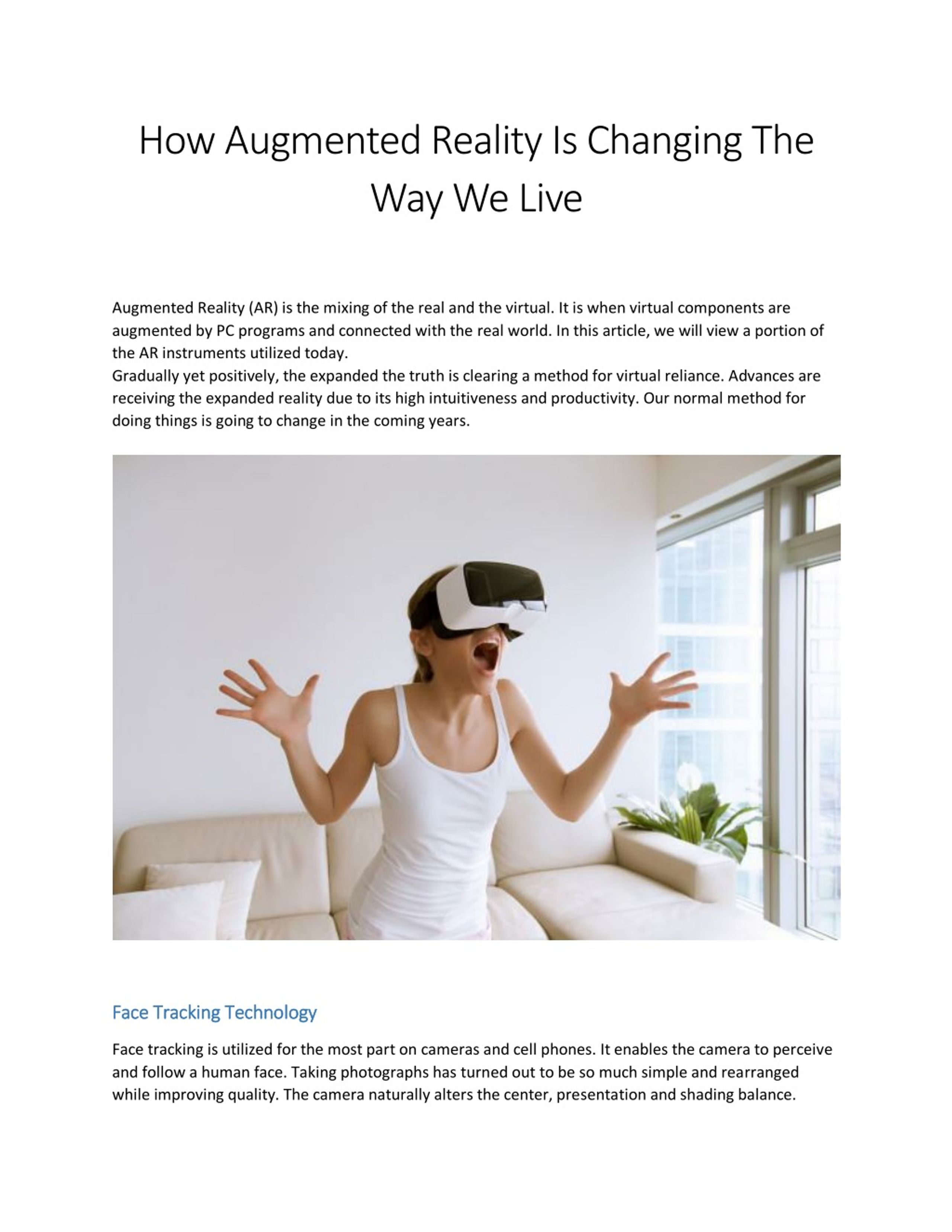 PPT - How Augmented Reality Is Changing The Way We Live PowerPoint ...