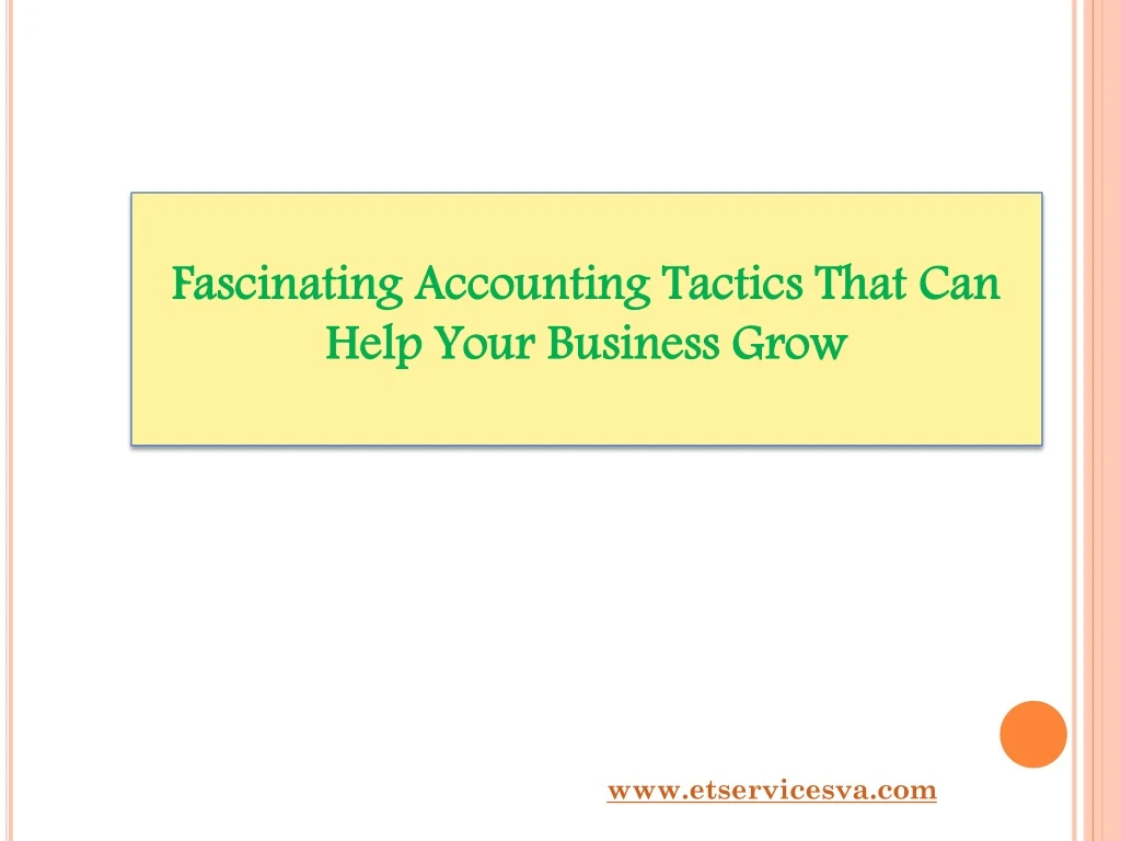 fascinating accounting tactics that can help your