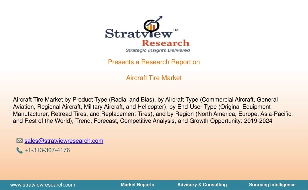 presents a research report on aircraft tire market