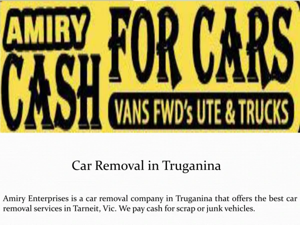 Car Removal in Truganina