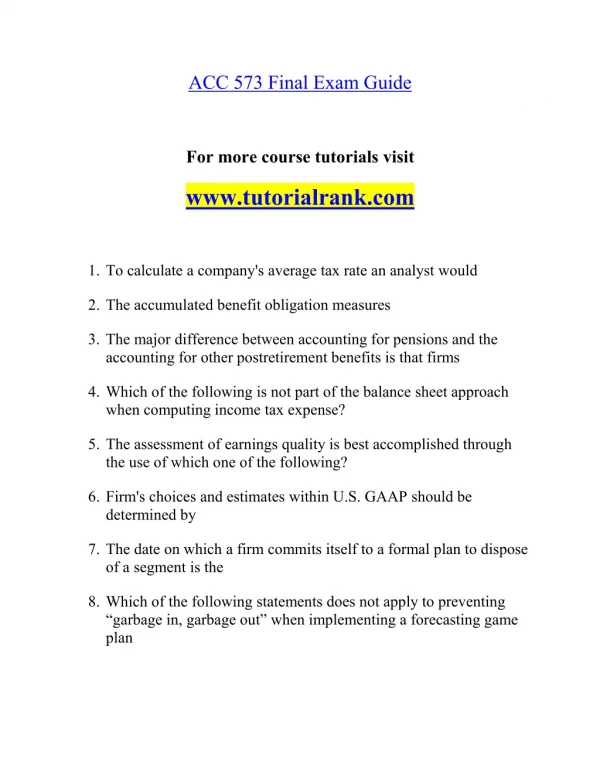 acc 573 final exam guide