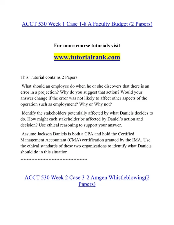 ACCT 530 Effective Communication - tutorialrank.com