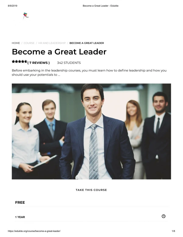 Become a Great Leader - Edukite