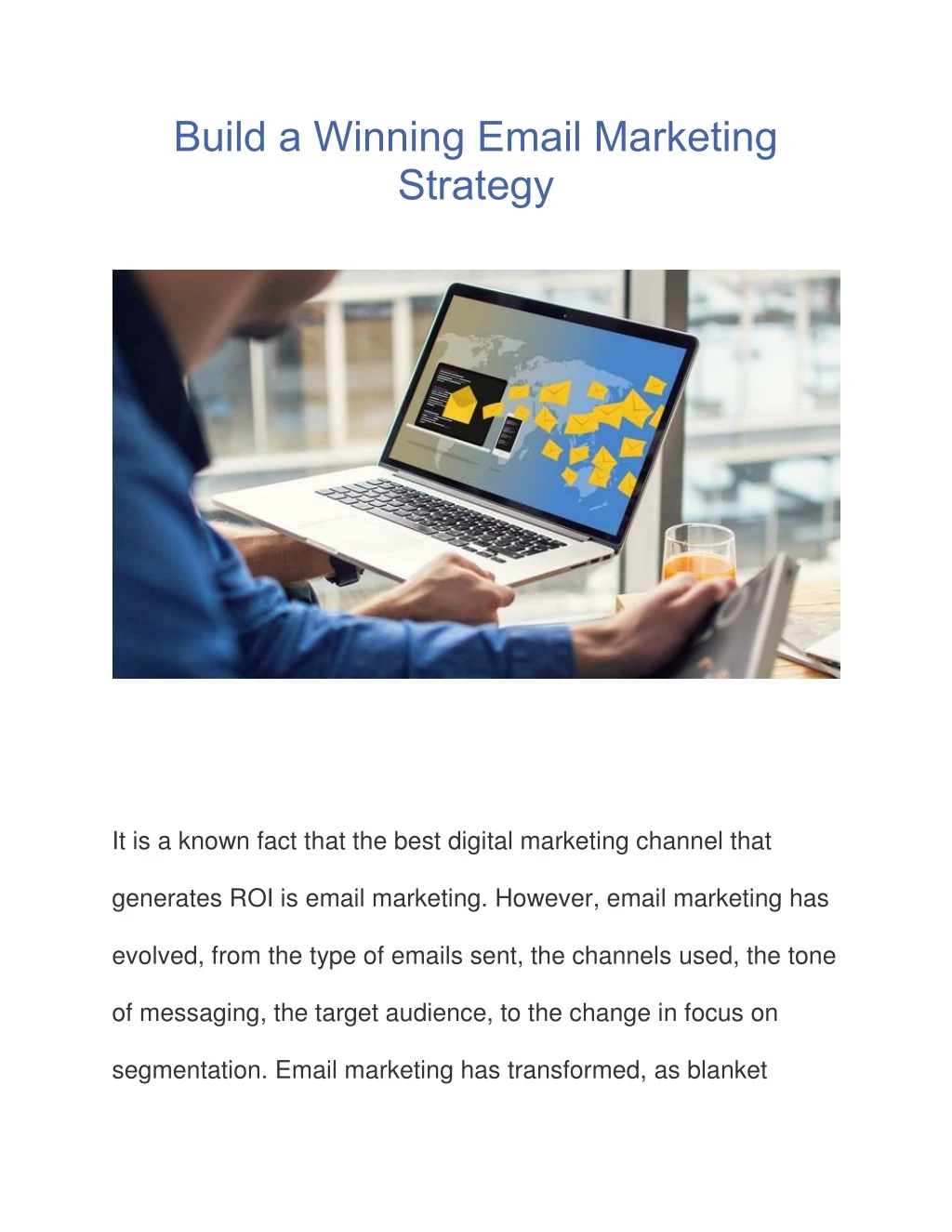 build a winning email marketing strategy